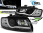 Mobile Preview: LED Tagfahrlicht Scheinwerfer für Audi A4 B6 00-04 schwarz LTI